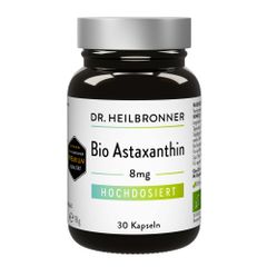 Bio Astaxanthin 8mg Nahrungsergänzungsmittel 30 Kapseln von Dr. Heilbronner