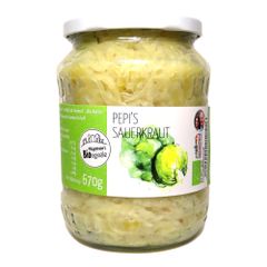Bio Sauerkraut pasteurisiert 670g - 6er Vorteilspack von Pflügelmeier Pepi's