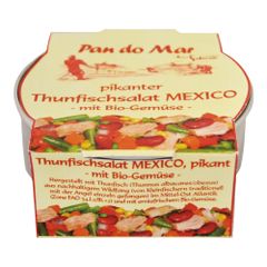 Bio Pikanter Thunfischsalat Mexico 250g - 6er Vorteilspack von Pan Do Mar