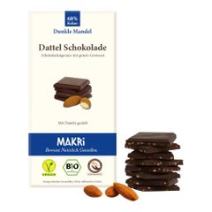 Bio Dattel Schokolade Mandel 85g - 10er Vorteilspack von Makri