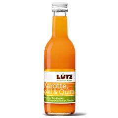 Bio Fruchtsaft Karotte Apfel und Quitte 250ml - Vitaminkick - prickelnde Erfrischung - exotisch süß-bitter - perfekter Start in den Tag von Bio-Lutz