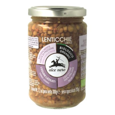 Bio Linsen gekocht 300g - 12er Vorteilspack von Alce Nero