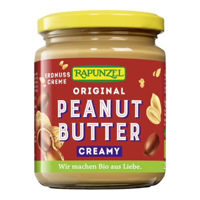 Bio Peanutbutter Creamy 250g - 6er Vorteilspack von Rapunzel Naturkost