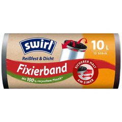 Müllsäcke Fixierband 10 l 15 Stk. - 10er Vorteilspack von Swirl
