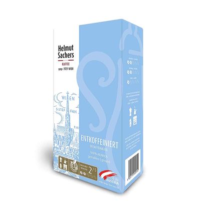 Helmut Sachers Kaffee ENTKOFFEINIERT gemahlen 500g