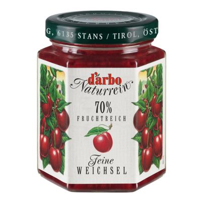 Darbo fine sour cherry fruit spread 200g