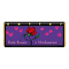 Bio Rote Rosen + Himbeeren 70g - 10er Vorteilspack von Zotter