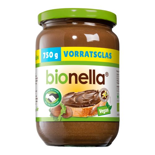 Bio Nuss-Nougat Creme 750g - 6er Vorteilspack von Bionella