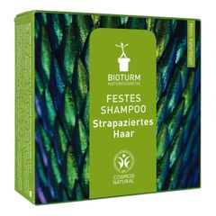 Bio Festes Shampoo strapaziertes Haar 100g - Intensiv pflegendes Shampoo für beanspruchtes Haar von Bioturm Naturkosmetik