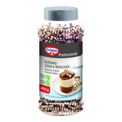 Schoko Zebra Röllchen 400g von Dr.oetker