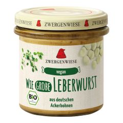 Bio Wie grobe Leberwurst 135g - 6er Vorteilspack von Zwergenwiese