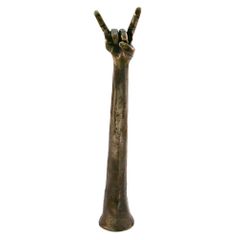 Handgeschmiedete Skulptur "Ohrenspitzen - Fresse halten"
