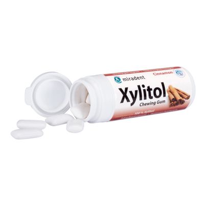 Bio Xylitol Kaugummi Cinnamon 30g - 12er Vorteilspack von Miradent