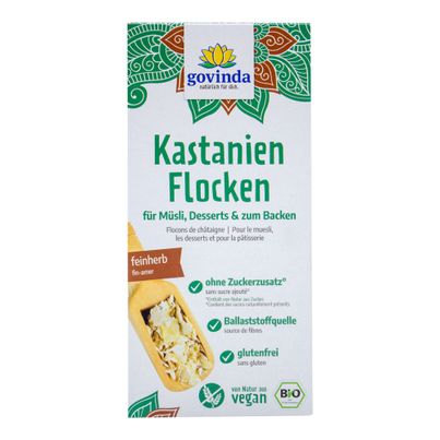 Bio Kastanienflocken 200g - 6er Vorteilspack von Govinda