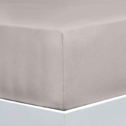 EXCELLENT***** JERSEY ELASTAN SPANNBETTTUCH  Farbe: leinen 90-100x200-220 cm von FLORELLA 