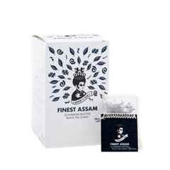 AFRO TEA Finest Assam Schwarzer Tee - Premium Schwarztee 15 Stück - 15 handgenähte Teebeutel mit Assam Tee von AFRO COFFEE