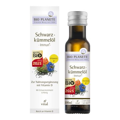 Bio Schwarzkümmelöl Immun 100ml - 4er Vorteilspack von Bio Planete