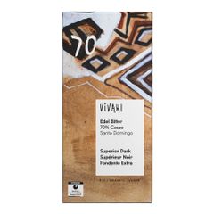 Bio Edel Bitter 70% Kakao 80g - 10er Vorteilspack von Vivani