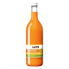 Bio Fruchtsaft Karotte Apfel und Quitte 700ml - Vitaminkick - prickelnde Erfrischung - exotisch süß-bitter - perfekter Start in den Tag von Bio-Lutz