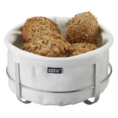 White bread basket by Gefu