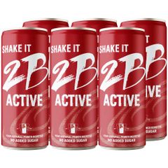 2B ACTIVE Drink 250ml 6er Pack - Natürlicher Power Booster - Mehrfrucht-Funktionsgetränk mit Süßungsmittel und 50 Prozent Fruchtanteil - ohne Zuckerzusatz