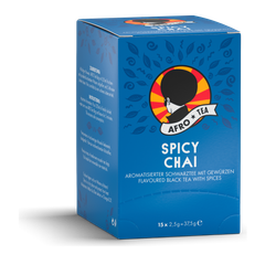 AFRO TEA Spicy Chai Tee - Premium Schwarztee  15 Stück - 15 handgenähte Teebeutel mit Chai Tee von AFRO COFFEE