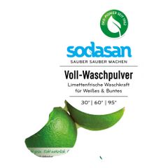 Bio Voll-Waschpulver Limette 18 WG 1010g - 4er Vorteilspack von Sodasan