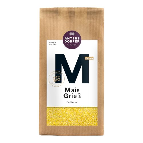 Organic corn semolina 500g - value pack of 6 from Antersdorfer Mühle