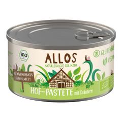 Bio Hof-Pastete mit Kräuter 125g - 12er Vorteilspack von Allos