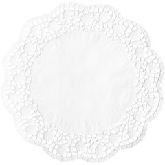 Tortenspitzen weiß rund 20cm 100 Stück