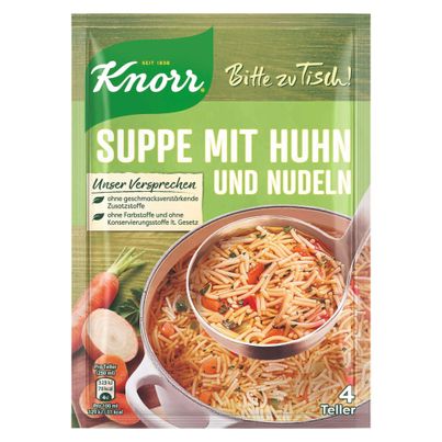 Knorr Bitte zu Tisch! Hühnersuppe mit Nudeln 92g
