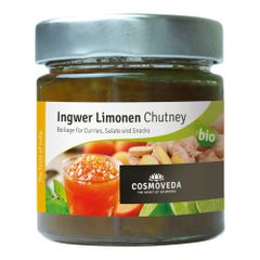 Bio Ingwer-Limonen Chutney 225g - 6er Vorteilspack von Cosmoveda