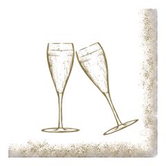 ServiettenSparklyChBl.3lg33x33 50ct von Duni