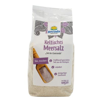 Bio Keltisches Meersalz fein 500g - 6er Vorteilspack von Govinda