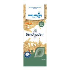 Bio Dinkel-Bandnudeln hell 9mm 500g - 8er Vorteilspack von Spielberger Mühle