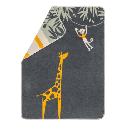 Babydecke Giraffe Farbe Anthrazit 75x100cm von David Fussenegger