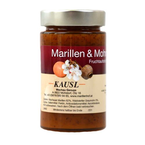 Marille und Mohn Fruchtaufstrich 270g von Marillenhof-Destillerie-KAUSL