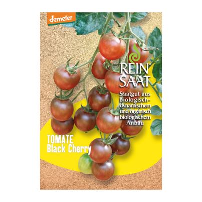 Bio Tomate Black Cherry Saatgut - 1 Beutel - 5er Vorteilspack von Reinsaat