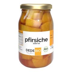 Bio Pfirsiche Schnitten 350g - 6er Vorteilspack von Dedebio Food