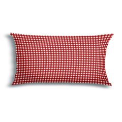 VICHY KARO ROT Soft Seersucker Kissenbezug  von FLORELLA