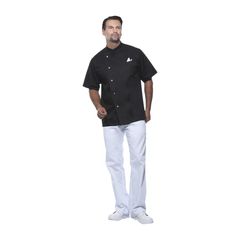 Kochjacke Gustav schwarz 58 von Karlowsky Passion