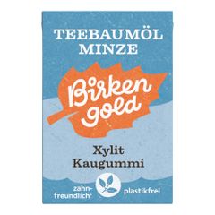 Bio Kaugummi Tebaumöl Minze 28g - 20er Vorteilspack von Birkengold