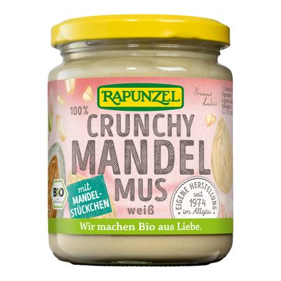 Bio Mandelmus weiß Crunchy 250g - 6er Vorteilspack von Rapunzel