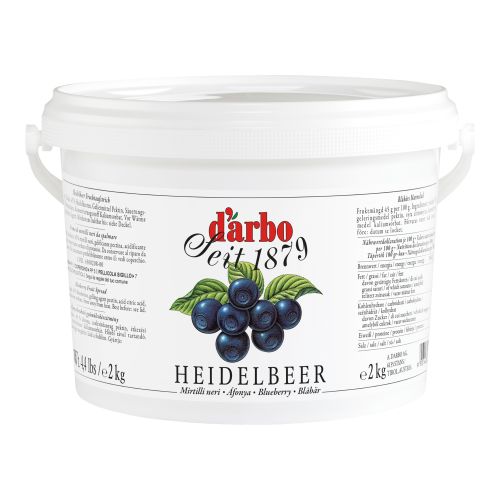 Darbo blueberry fruit spread 2 kg bucket