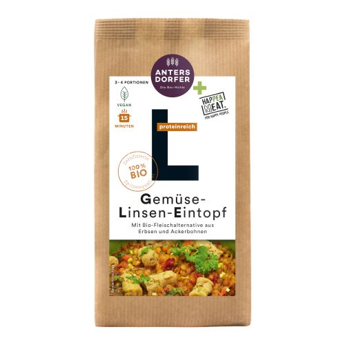 Organic vegetable and lentil stew 180g - value pack of 6 from Antersdorfer Mühle