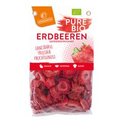 Bio Erdbeeren gefriergetrocknet 20g - 8er Vorteilspack von Landgarten