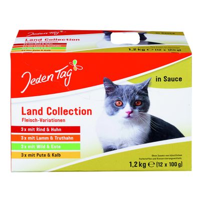 Katze Land Collection Fleisch 12100g von Jeden Tag