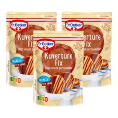 Dr. Oetker Kuvertüre fix Vollmilch 3er Pack