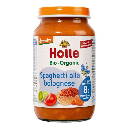 Bio Babygläschen Spaghetti alla Bolognese - ab 8 Monaten - 220g - 6er Vorteilspack von Holle