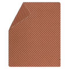 Wolldecke Welle Farbe Terracotta 160x200cm von David Fussenegger